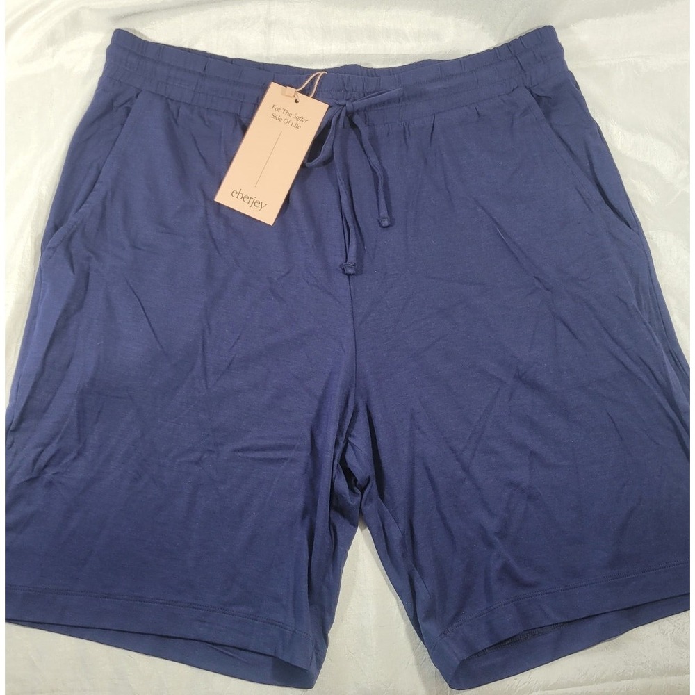 Eberjey Men's Henry Pajama Shorts (Shorts ONLY) - Navy Blue - Small